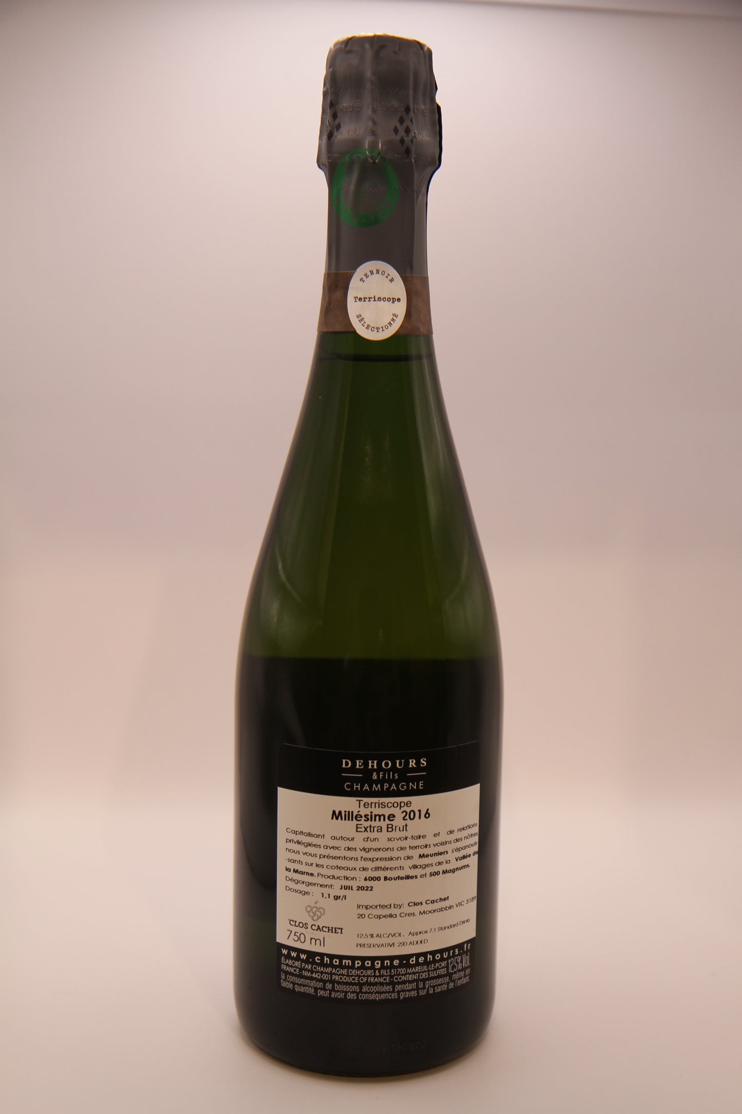Champagne Dehours Terriscope 2016